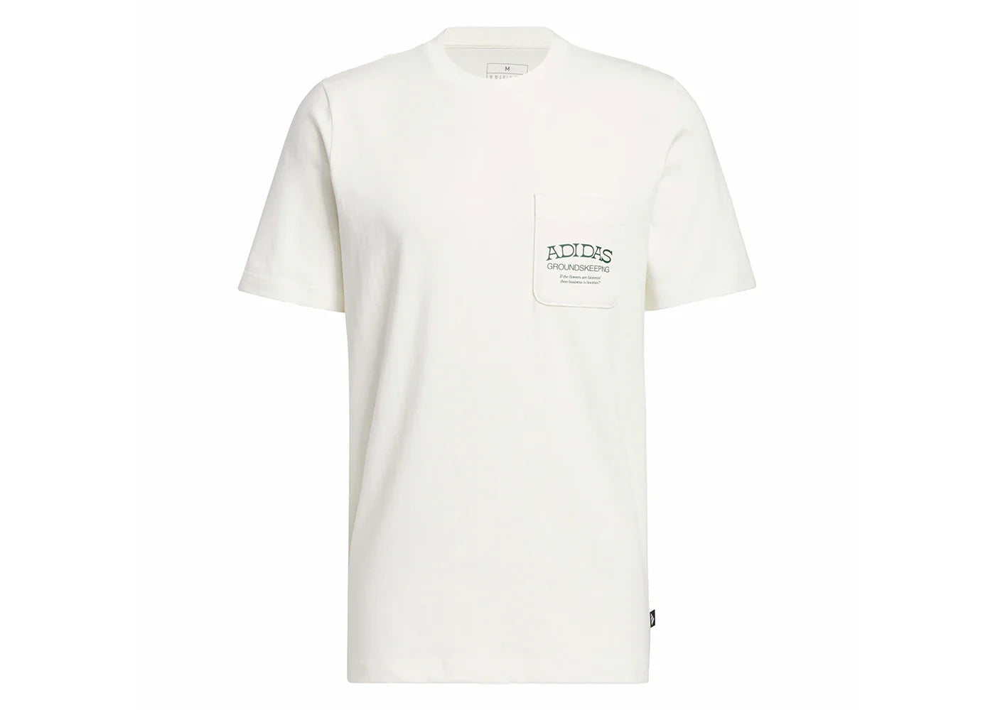 adidas Groundskeeper Graphic Pocket Tee Off White