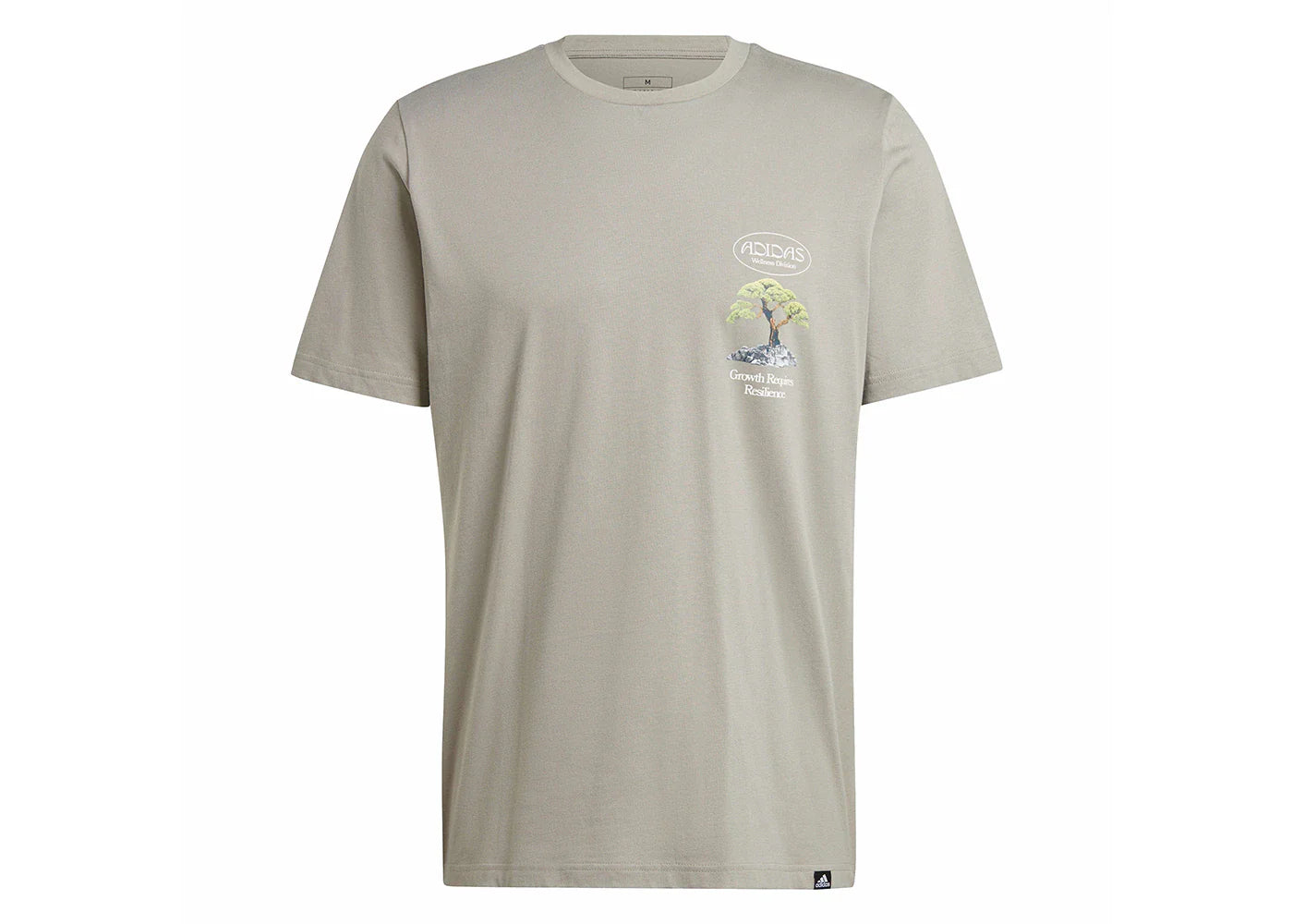 adidas Growth Graphic Tee Silver Pebble