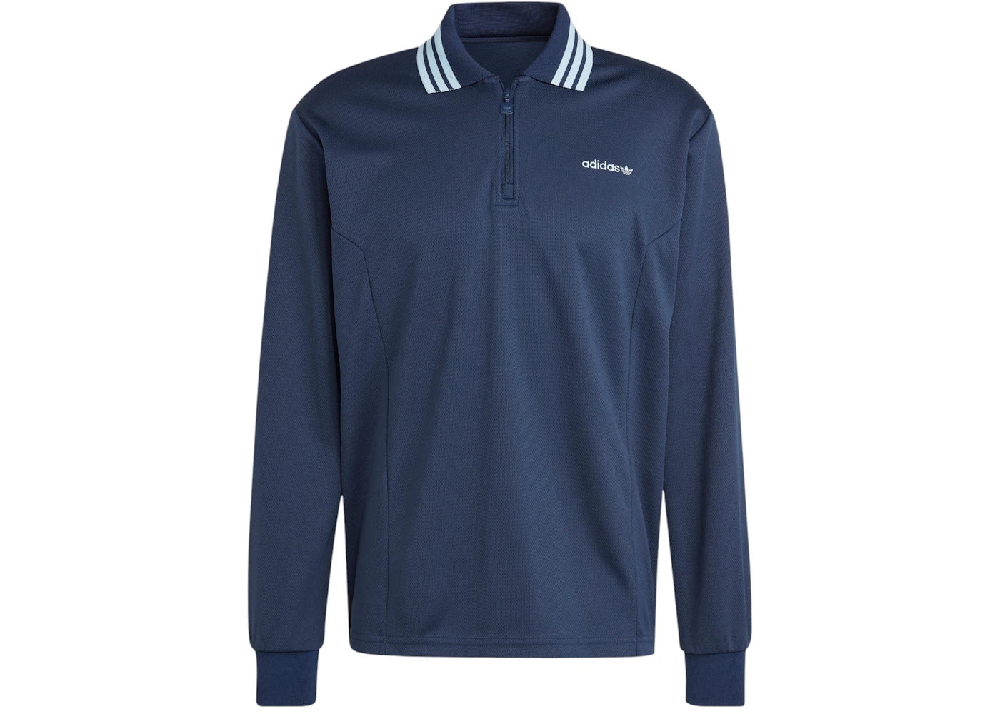 adidas Half Zip Polo Shirt Night Indigo