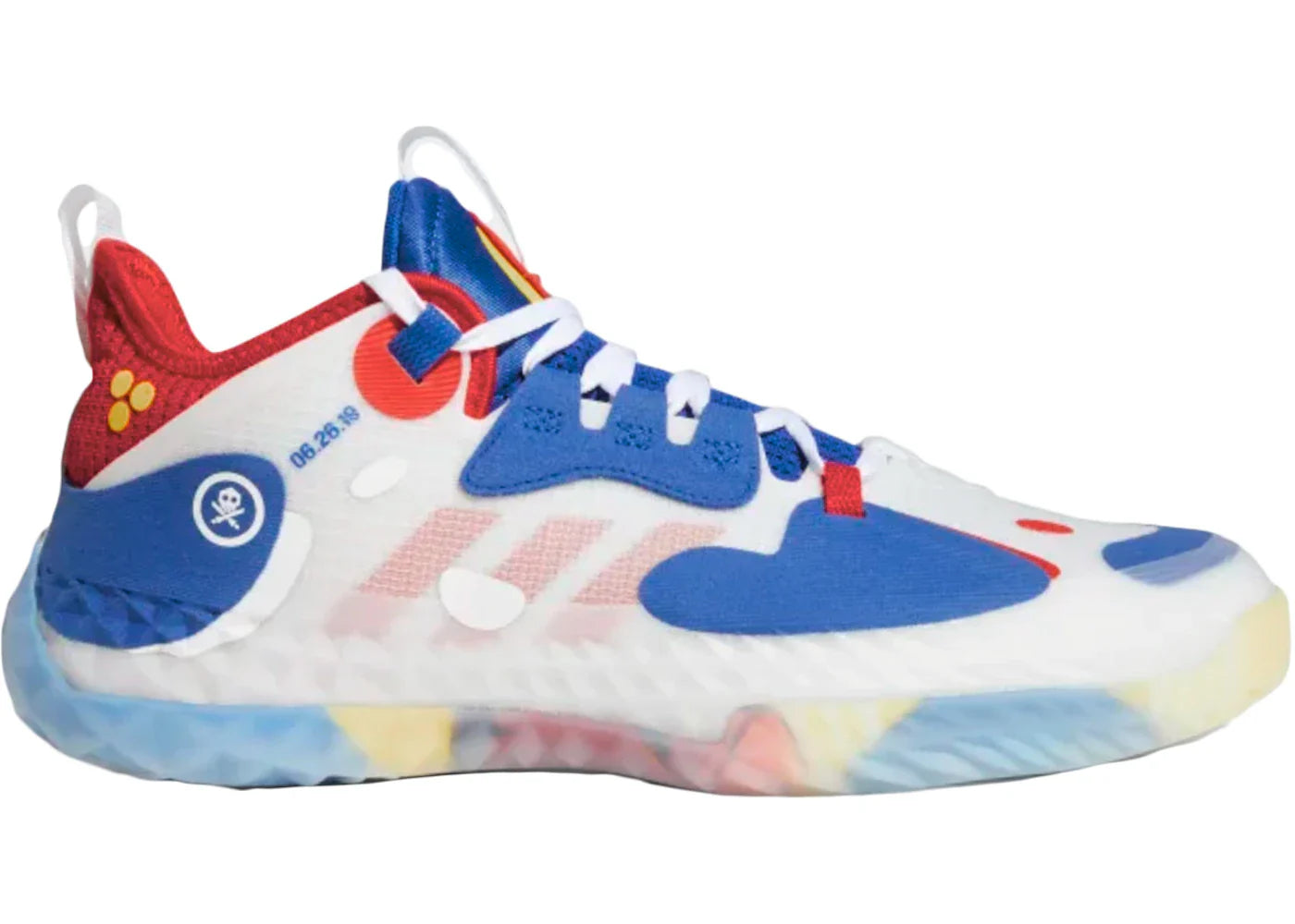 Adidas Harden Vol. 5 Futurenatural Cloud White Royal Blue Vivid Red