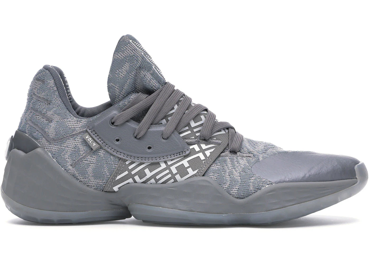 Adidas Harden Vol. 4 Grey Three Cloud White