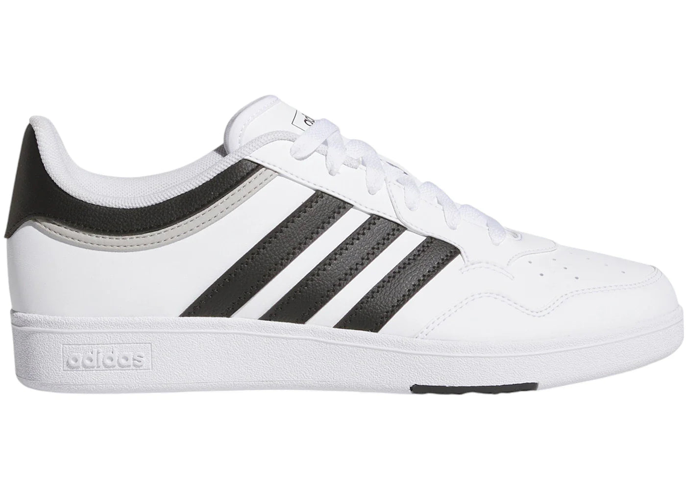 adidas Hoops 4.0 Cloud White Core Black Grey Two