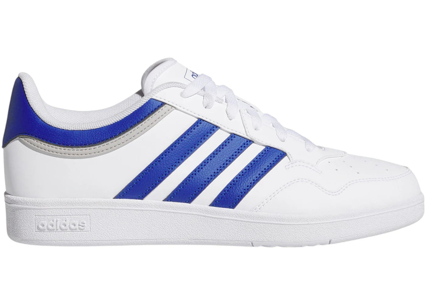 adidas Hoops 4.0 Cloud White Royal Blue Grey Two
