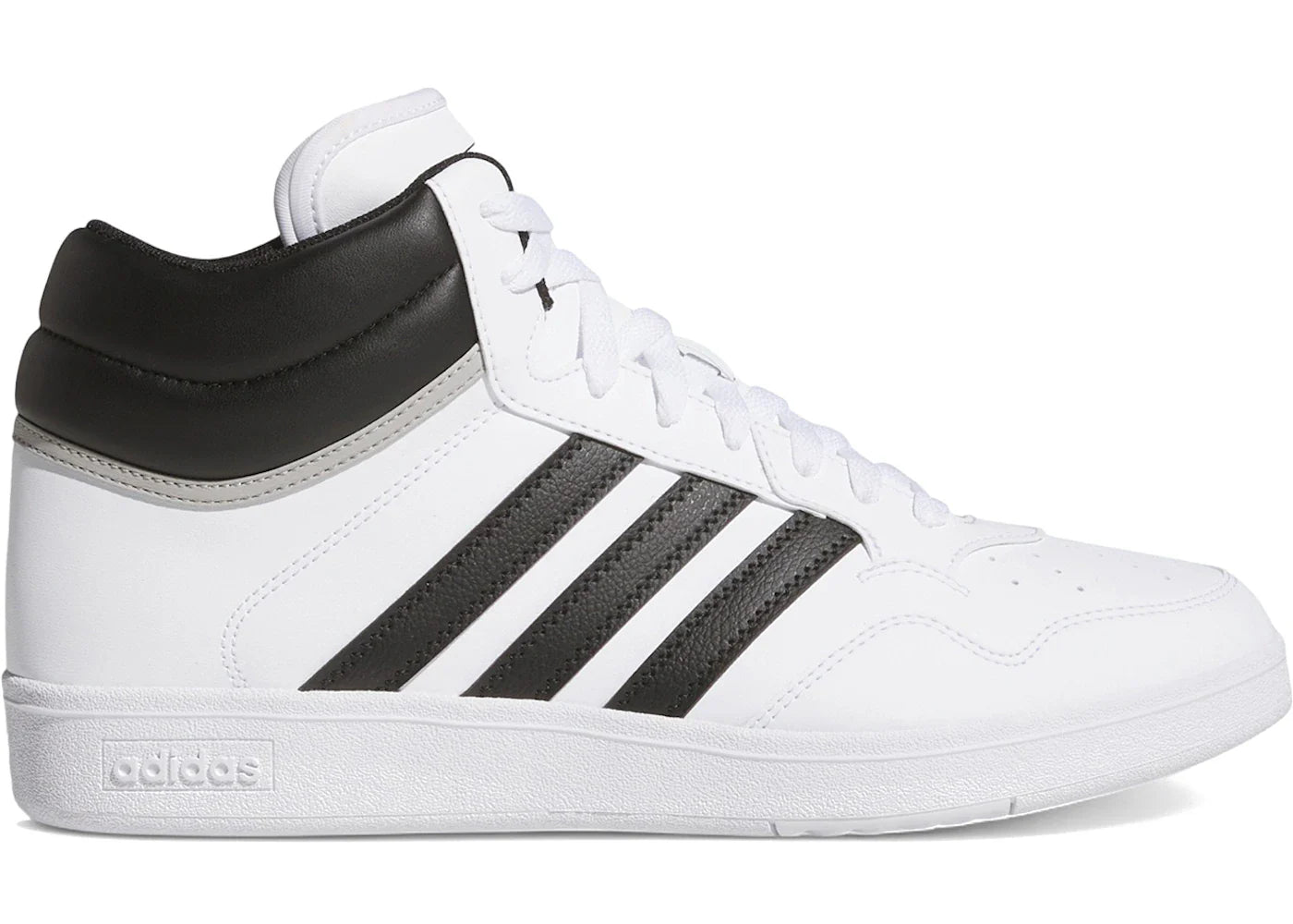 adidas Hoops 4.0 Mid Cloud White Core Black Grey Two