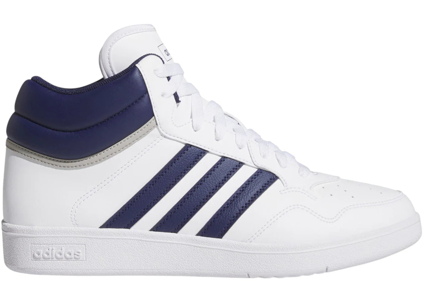 adidas Hoops 4.0 Mid Cloud White Dark Blue Grey Two