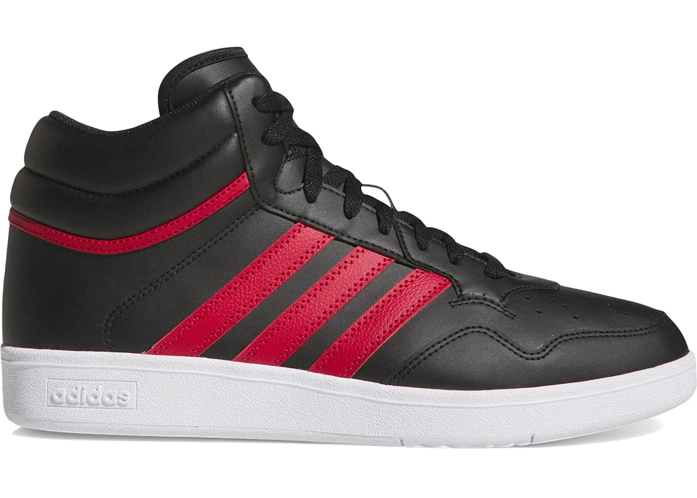 adidas Hoops 4.0 Mid Core Black Team Victory Red Cloud White