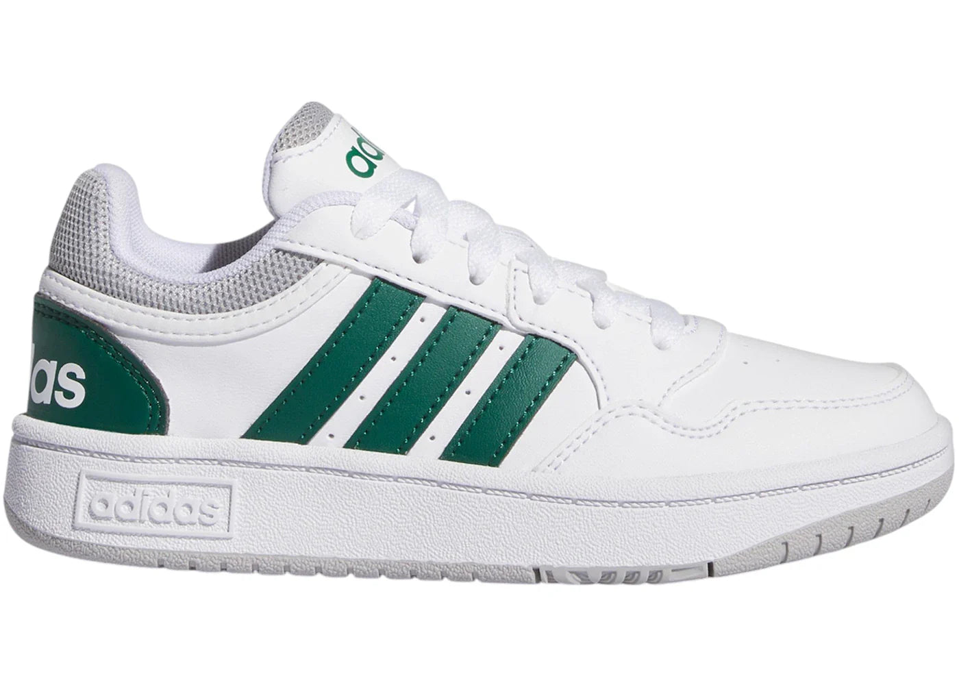 adidas Hoops Cloud White Collegiate Green Grey Two (GS)