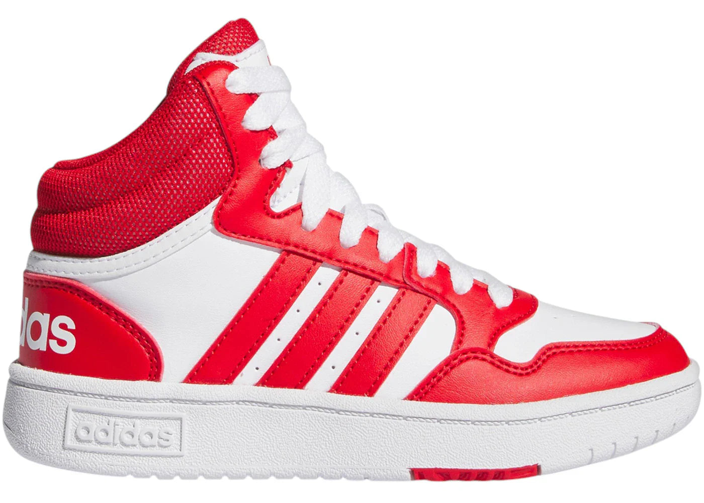 adidas Hoops Mid Cloud White Better Scarlet (GS)