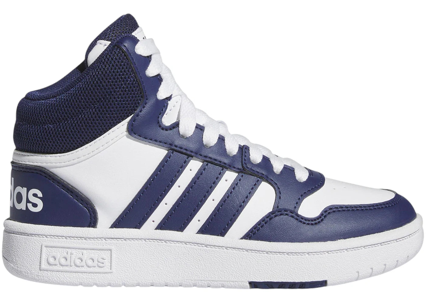 adidas Hoops Mid Cloud White Dark Blue (GS)
