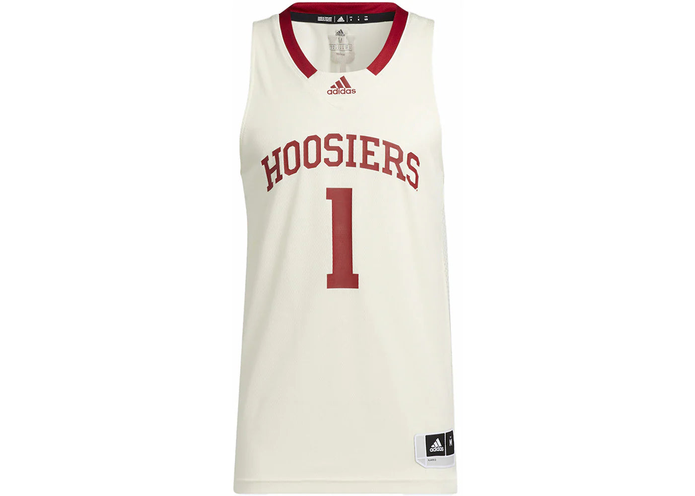 adidas Hoosiers NCAA Swingman Jersey Cream White/Cream White/Team Victory Red