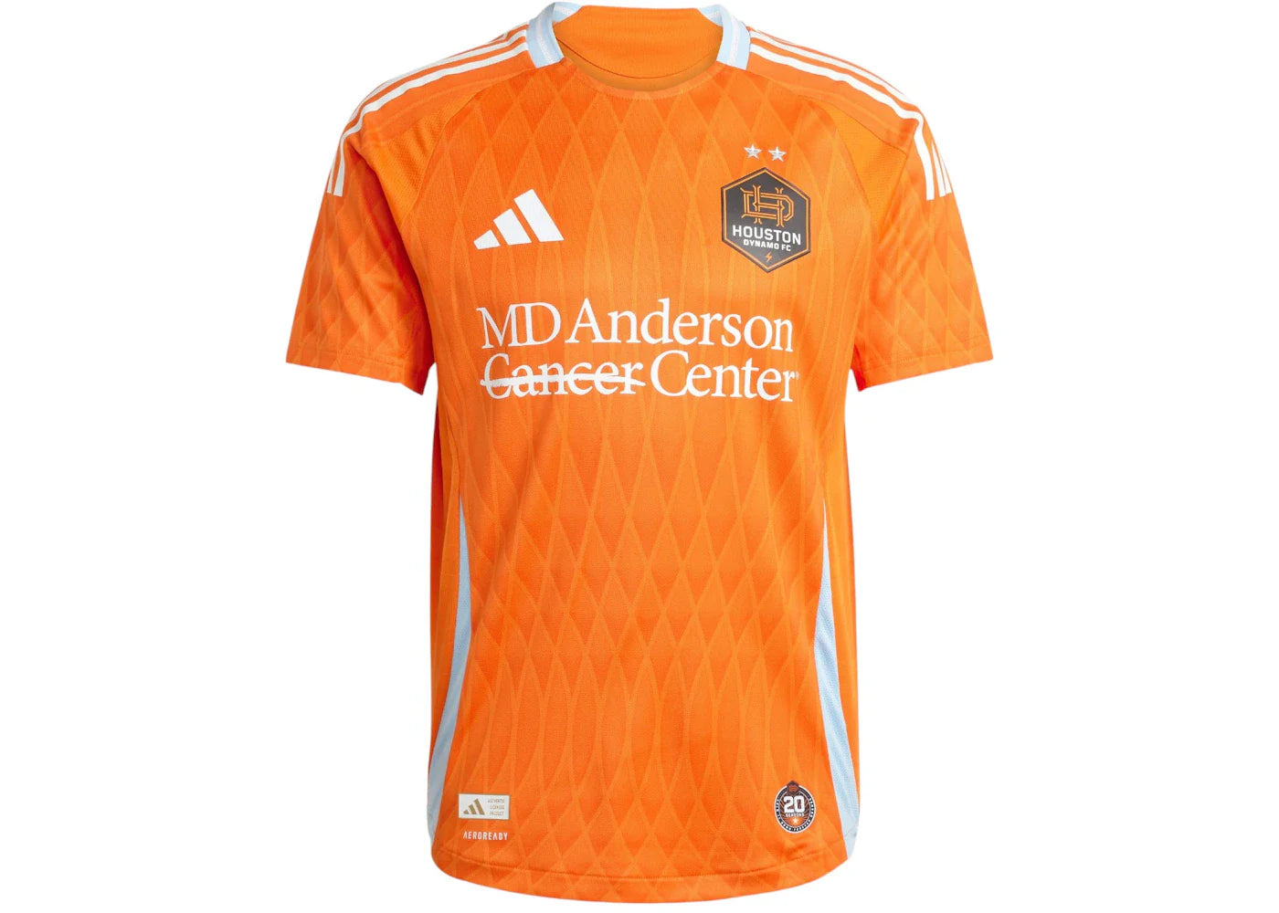 adidas Houston Dynamo 25/26 Home Authentic Jersey Orange
