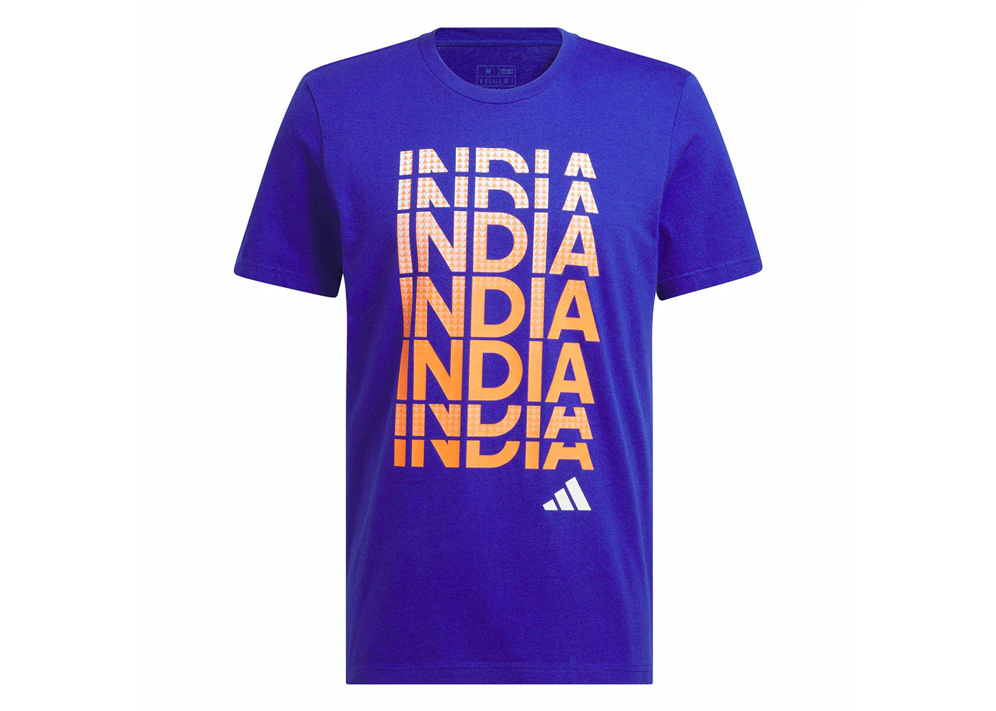 adidas India Cricket Graphic Tee Semi Lucid Blue