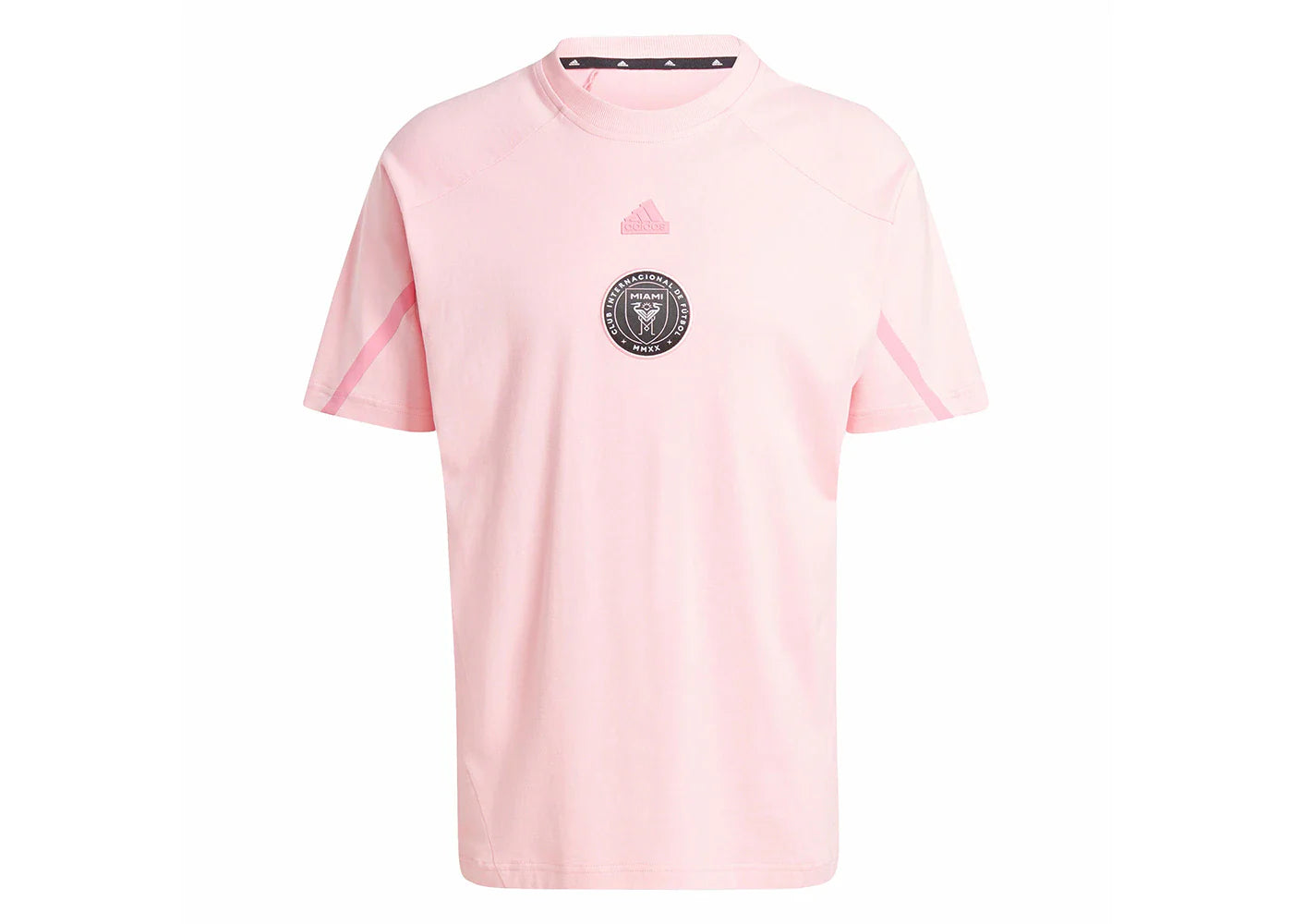 adidas Inter Miami CF Designed for Gameday Travel Tee Light Pink