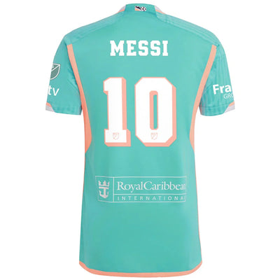 adidas Inter Miami CF Lionel Messi 2024 Archive Authentic Jersey Aqua