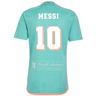 adidas Inter Miami CF Lionel Messi 2024 Archive Replica Player Jersey Aqua
