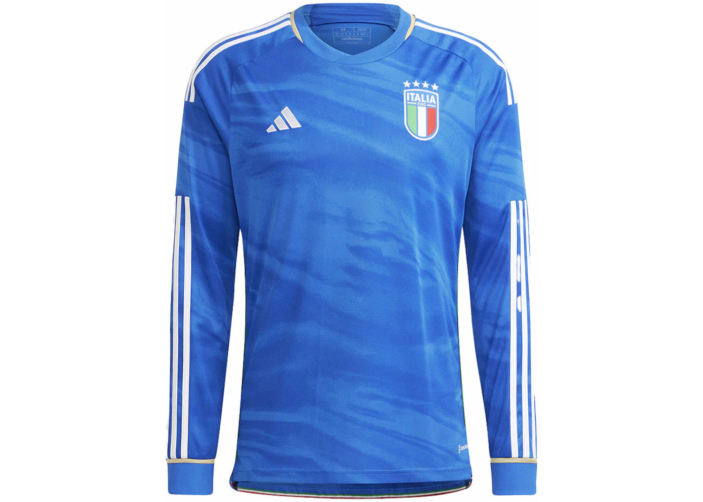 adidas Italy 2023 Home Long Sleeve Jersey Blue