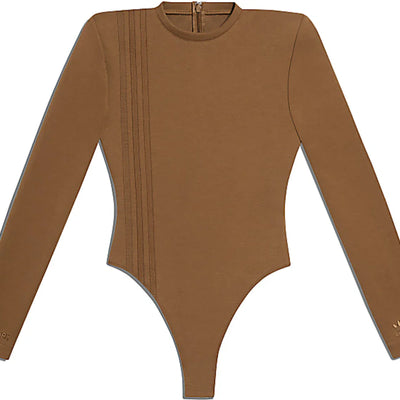 adidas Ivy Park 3-Stripes Bodysuit (Plus Size) Wild Brown