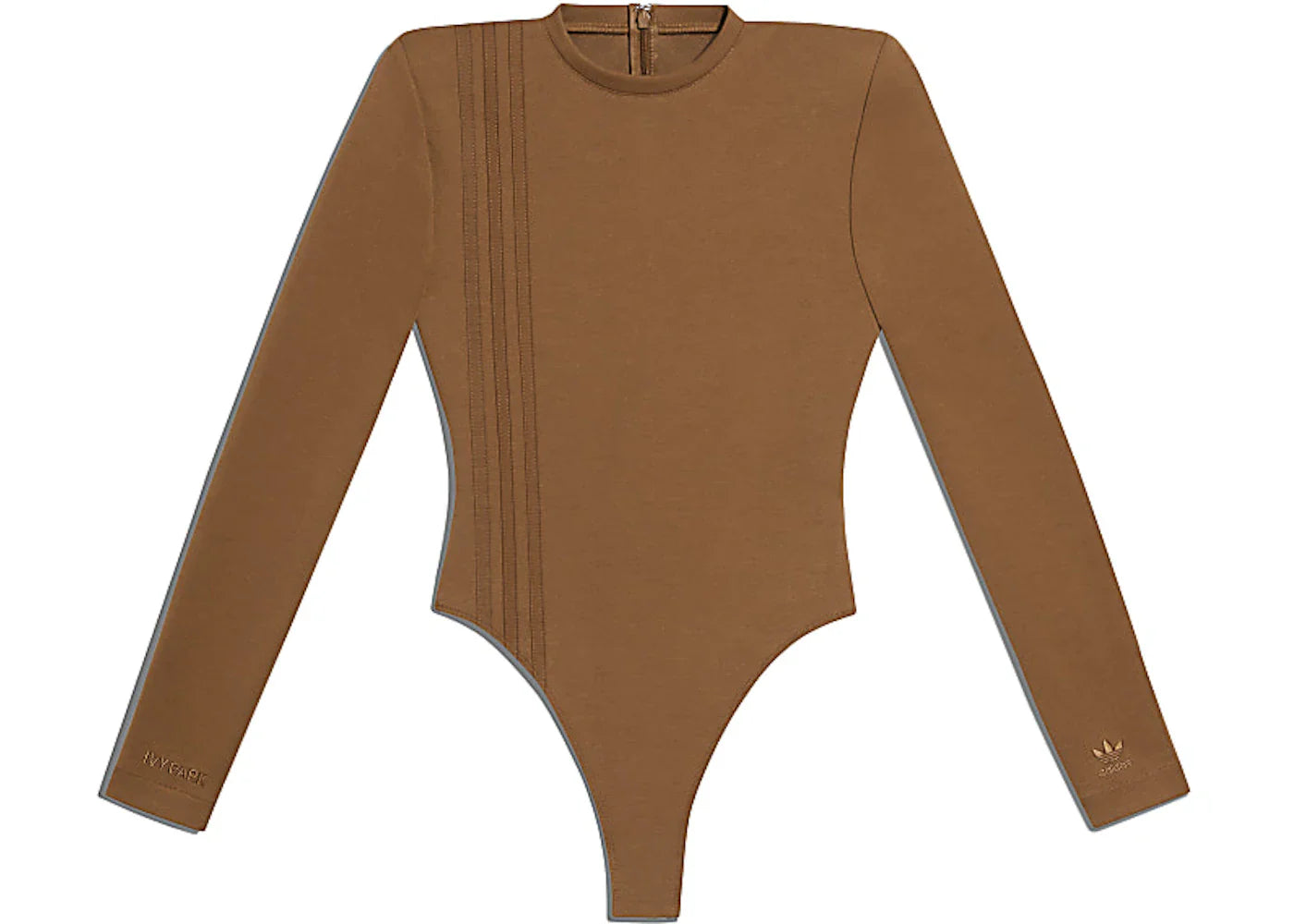 adidas Ivy Park 3-Stripes Bodysuit (Plus Size) Wild Brown