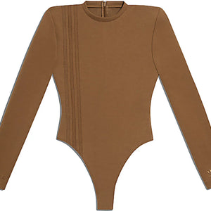 adidas Ivy Park 3-Stripes Bodysuit Wild Brown