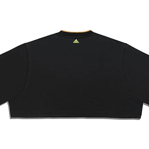 adidas Ivy Park 3-Stripes Crop Tee Black