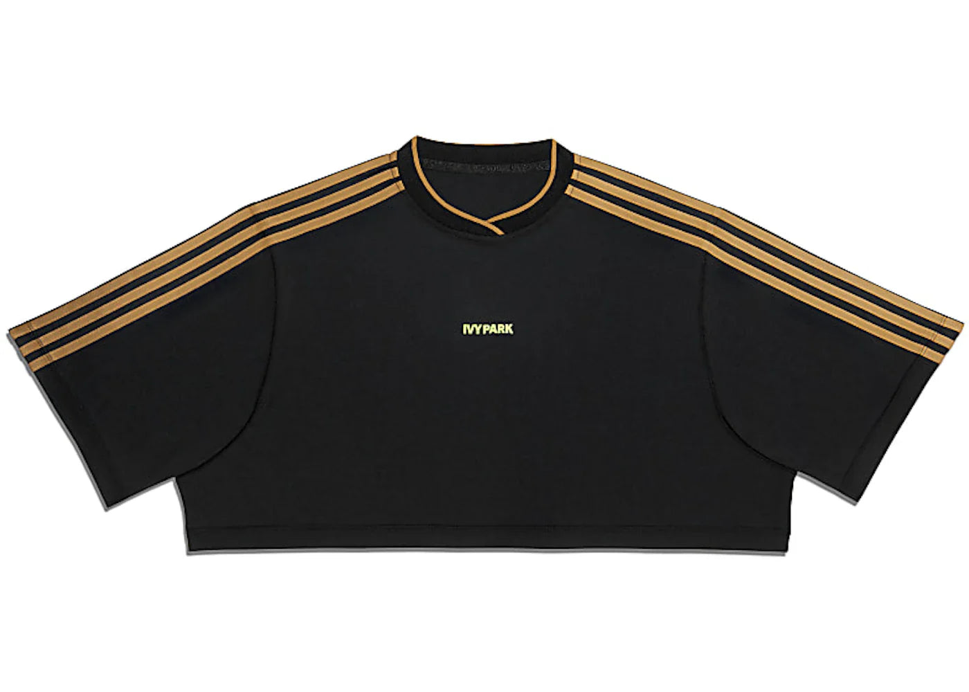 adidas Ivy Park 3-Stripes Crop Tee Black