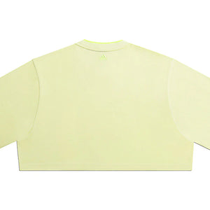 adidas Ivy Park 3-Stripes Crop Tee Yellow Tint