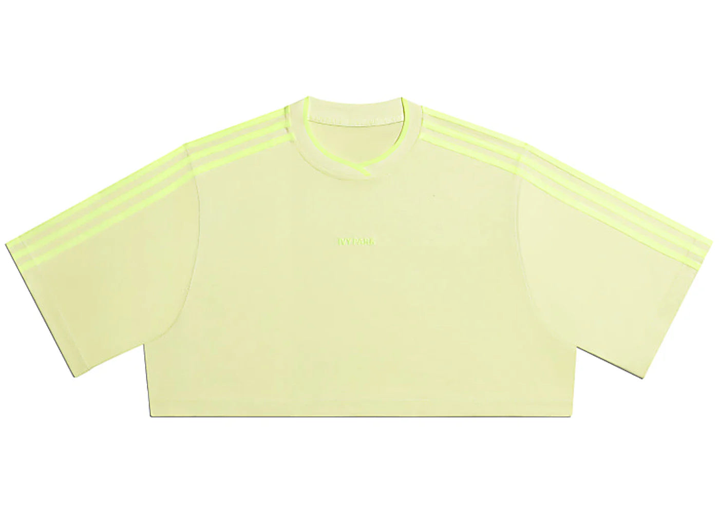 adidas Ivy Park 3-Stripes Crop Tee Yellow Tint