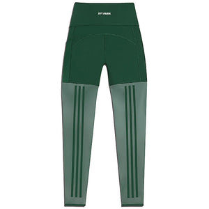 adidas Ivy Park 3-Stripes Mesh Tights (Plus Size) Dark Green