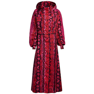 adidas Ivy Park Allover Print Long Convertible Jacket Red/Black