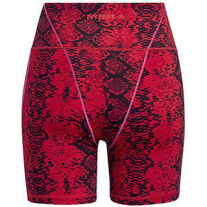 adidas Ivy Park Allover Print Short Tights Red/Black