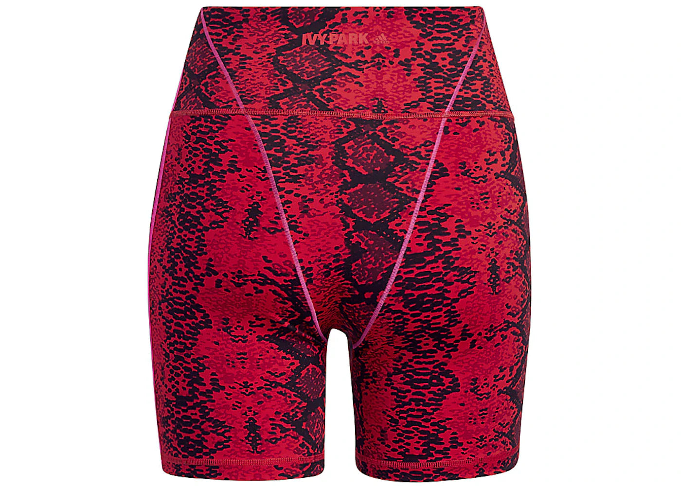 adidas Ivy Park Allover Print Short Tights Red/Black