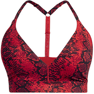adidas Ivy Park Allover Print Triangle Bra 2.0 (Plus Size) Red/Black