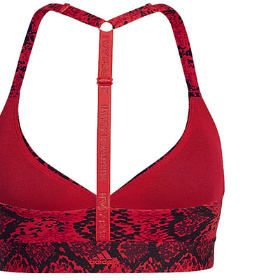 adidas Ivy Park Allover Print Triangle Bra 2.0 Red/Black
