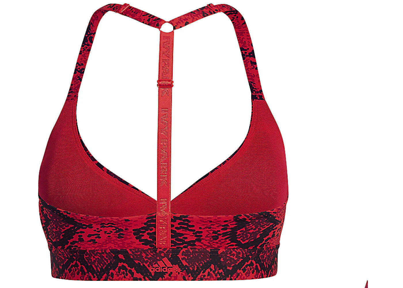 adidas Ivy Park Allover Print Triangle Bra 2.0 Red/Black