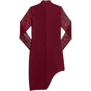adidas Ivy Park Asymmetrical Dress Maroon