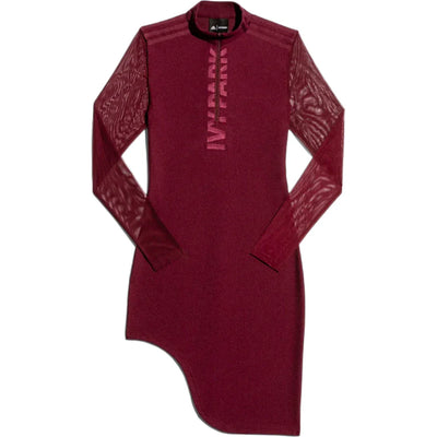 adidas Ivy Park Asymmetrical Dress Maroon