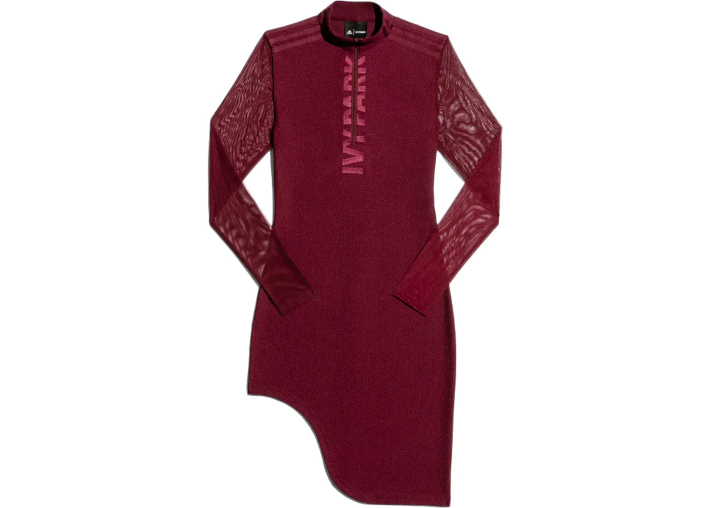 adidas Ivy Park Asymmetrical Dress Maroon