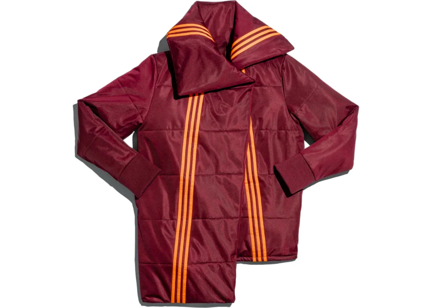 adidas Ivy Park Asymmetrical Jacket Maroon/Solar Orange