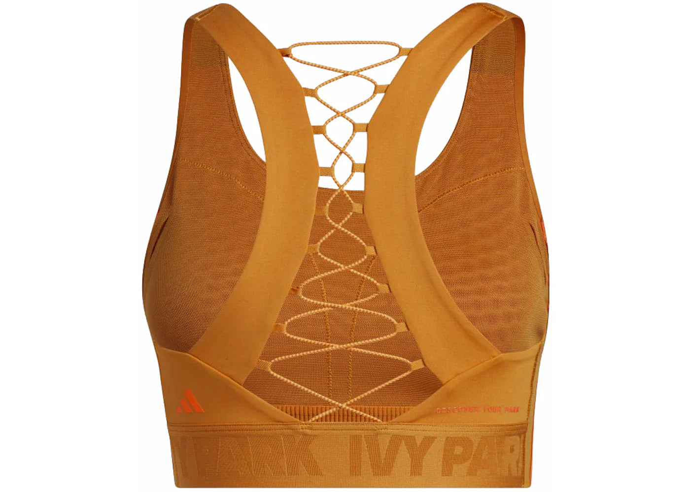 adidas Ivy Park Back Lace-Up Bra Focus Orange