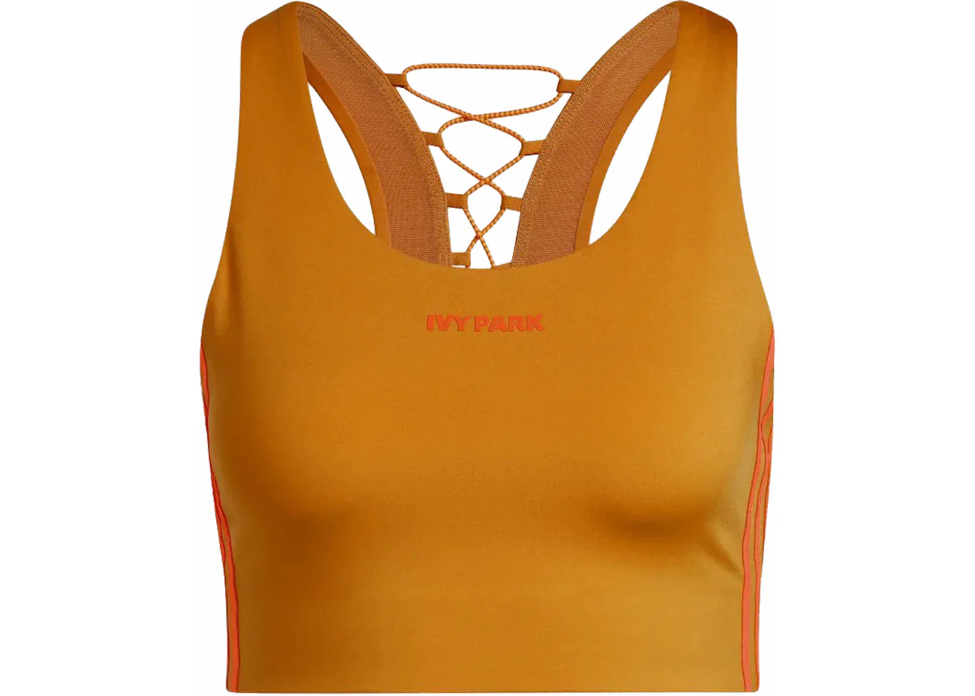 adidas Ivy Park Back Lace-Up Bra Focus Orange