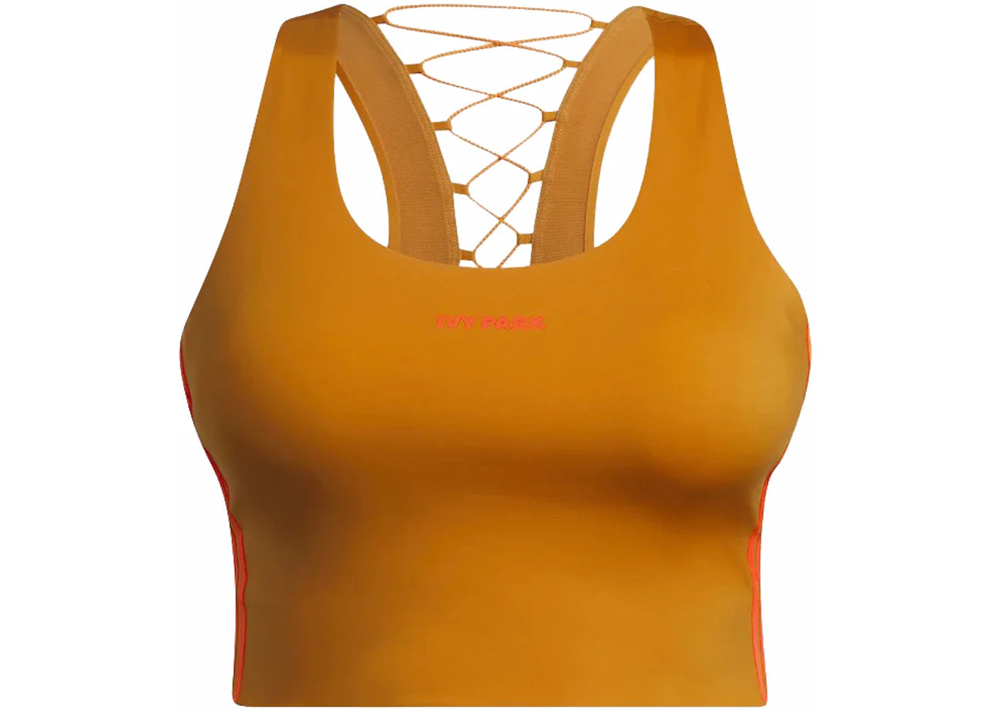 adidas Ivy Park Back Lace-Up Bra (Plus Size) Focus Orange