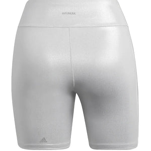 adidas Ivy Park Biker Shorts (Plus Size) Light Solid Grey/Silver Metallic