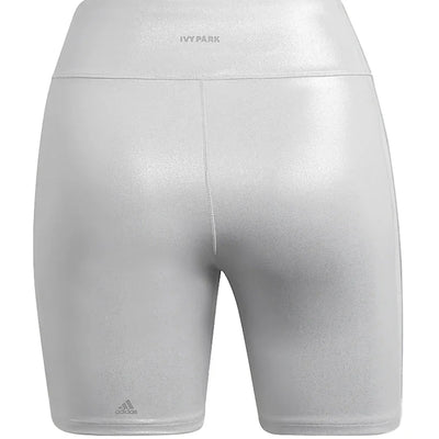 adidas Ivy Park Biker Shorts (Plus Size) Light Solid Grey/Silver Metallic
