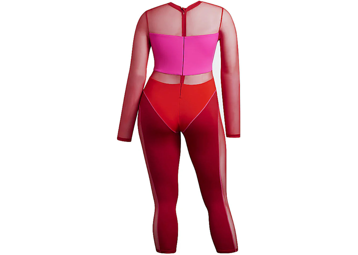 adidas Ivy Park Blocked Catsuit (Plus Size) Power Red/Shock Pink/Red