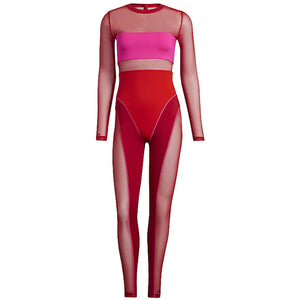 adidas Ivy Park Blocked Catsuit Power Red/Shock Pink/Red