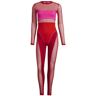 adidas Ivy Park Blocked Catsuit Power Red/Shock Pink/Red
