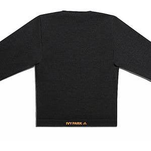 adidas Ivy Park Circular Knit Crop Top Black