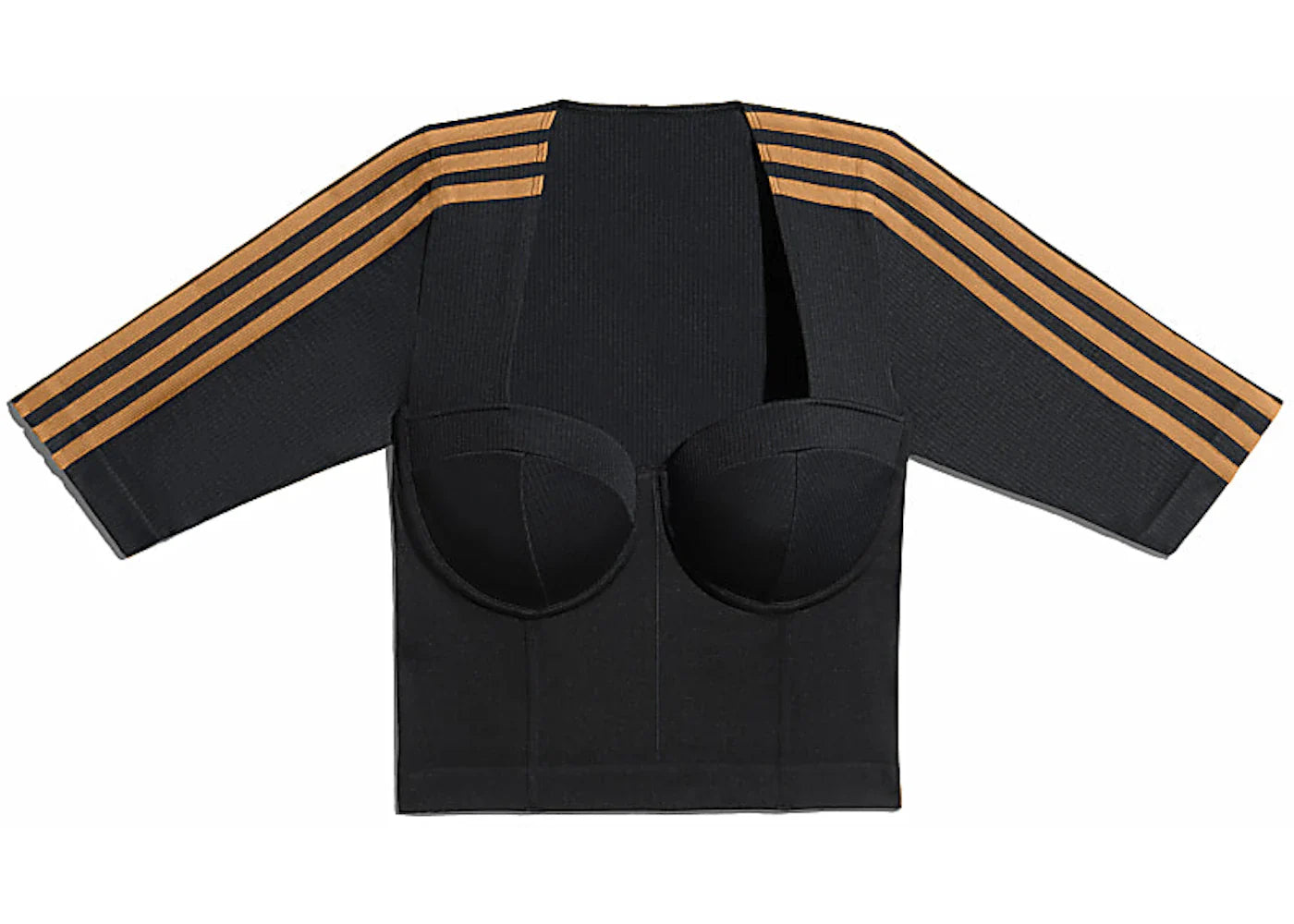 adidas Ivy Park Circular Knit Crop Top Black