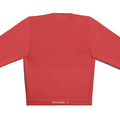 adidas Ivy Park Circular Knit Crop Top Real Coral