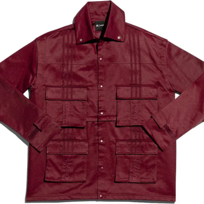 adidas Ivy Park Convertible Track Jacket Maroon